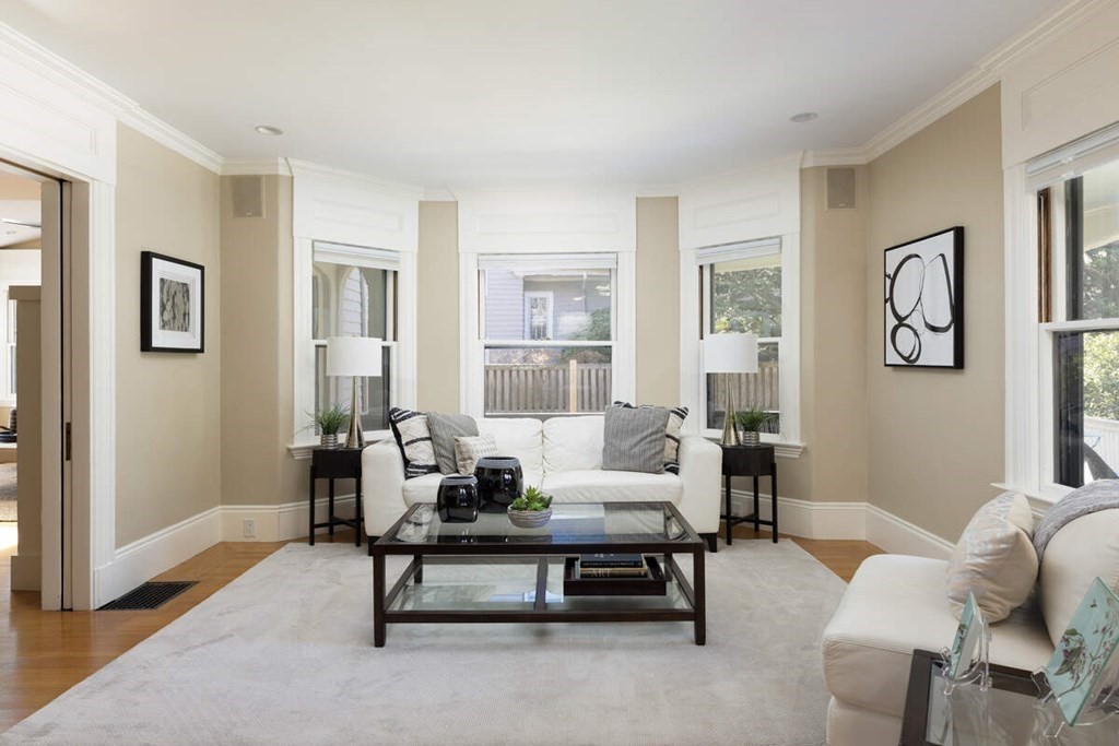 12 Balcarres Road Newton, MA 02465 - Photo 4 of 22 a living room with furniture and a potted plant