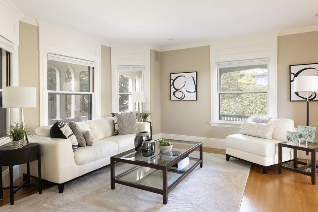 12 Balcarres Road Newton, MA 02465 - Photo 5 of 22 a living room with furniture and windows