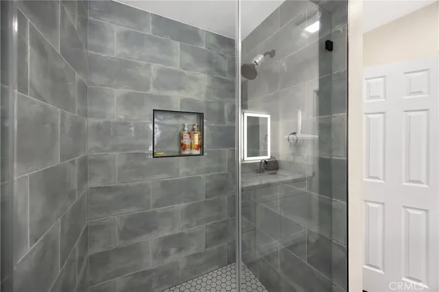 a view of a dining room with furniture and a livingroom