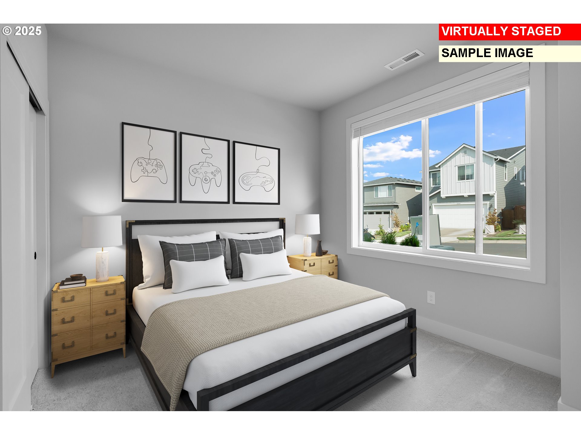 18620 Southwest Solitude Street Beaverton, OR 97007 - Photo 17 of 29 a bedroom with a large bed and a window