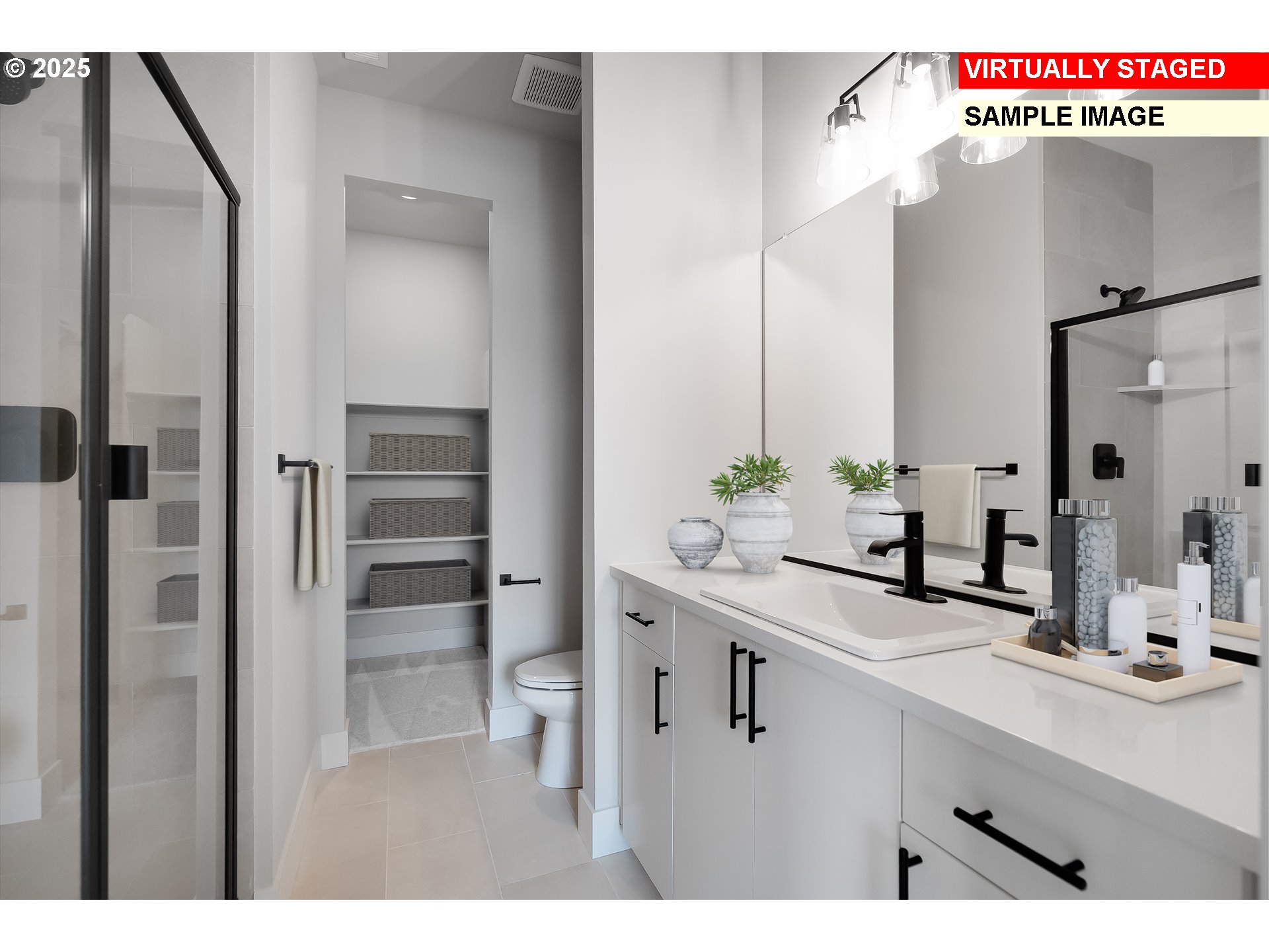 18620 Southwest Solitude Street Beaverton, OR 97007 - Photo 3 of 29 a bathroom with a sink and a mirror