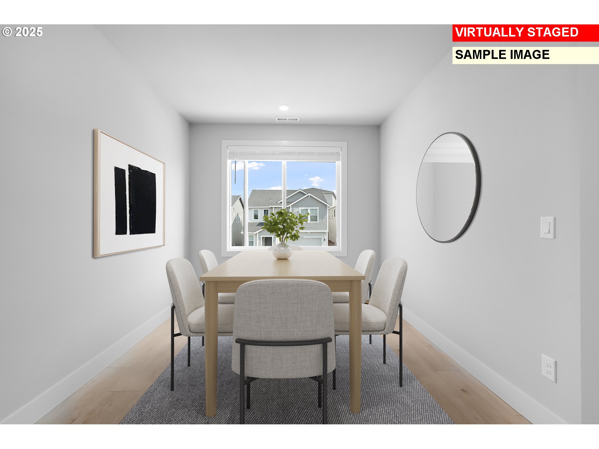 18620 Southwest Solitude Street Beaverton, OR 97007 - Photo 9 of 29 a view of a dining room with furniture and a potted plant