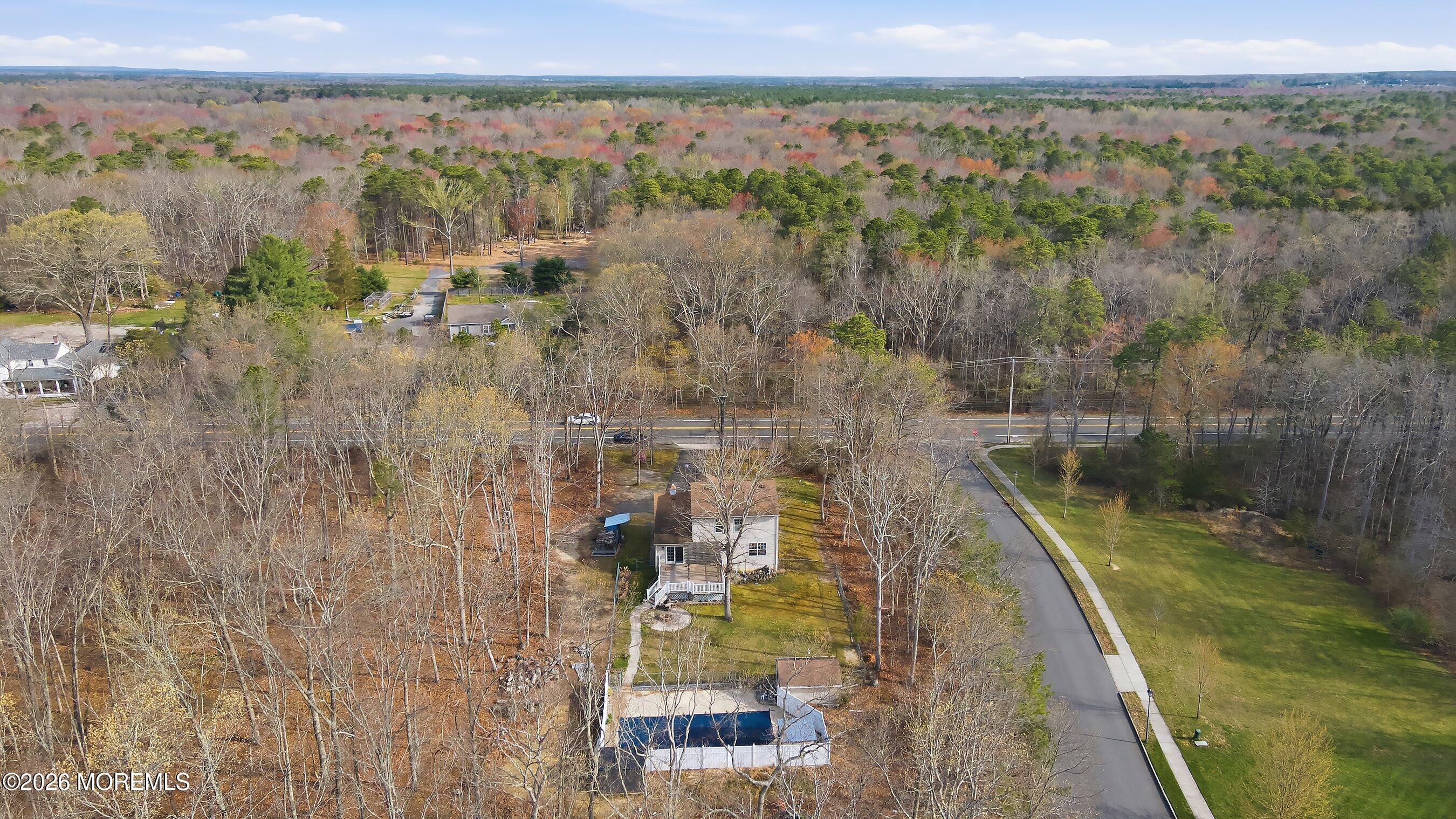 215 Bennetts Mills Road Jackson, NJ 08527 - Photo 29 of 31 38-Rear Aerial