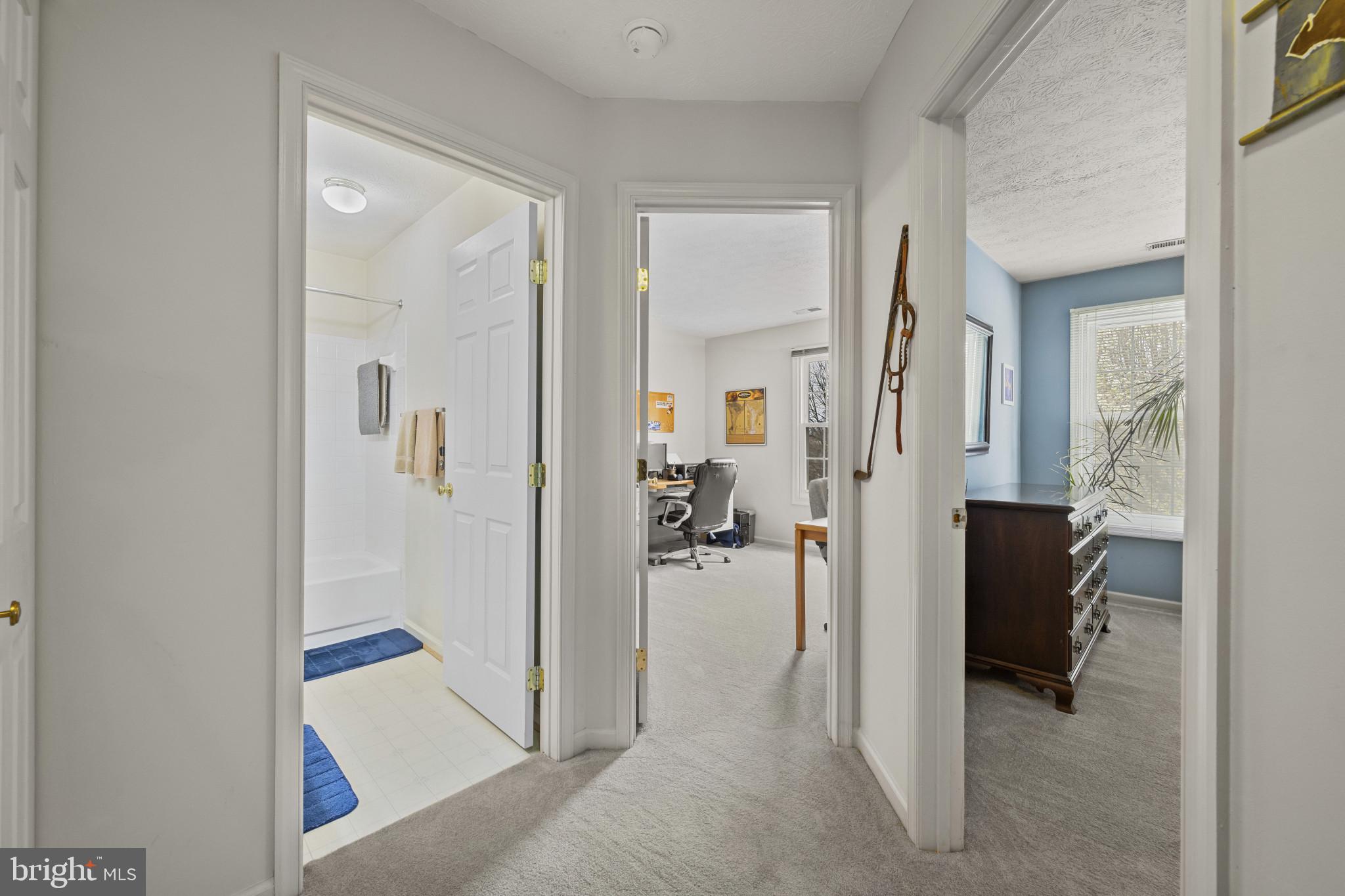 5 Wincrest Court Baltimore, MD 21208 - Photo 16 of 30 a view of a hallway with closet and a mirror