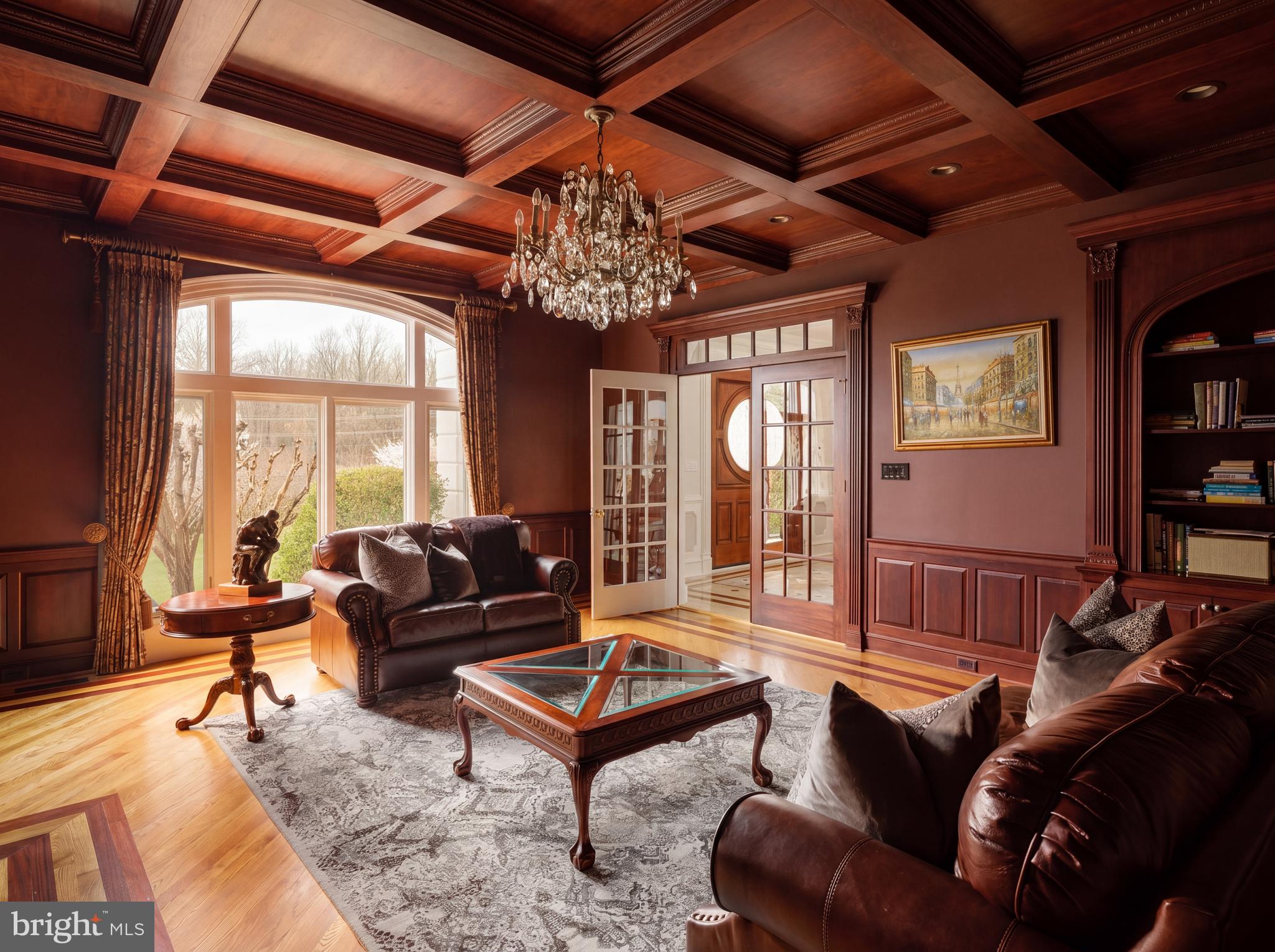 1521 Hunter Mill Road Vienna, VA 22182 - Photo 23 of 50 Library with custom wall paneling