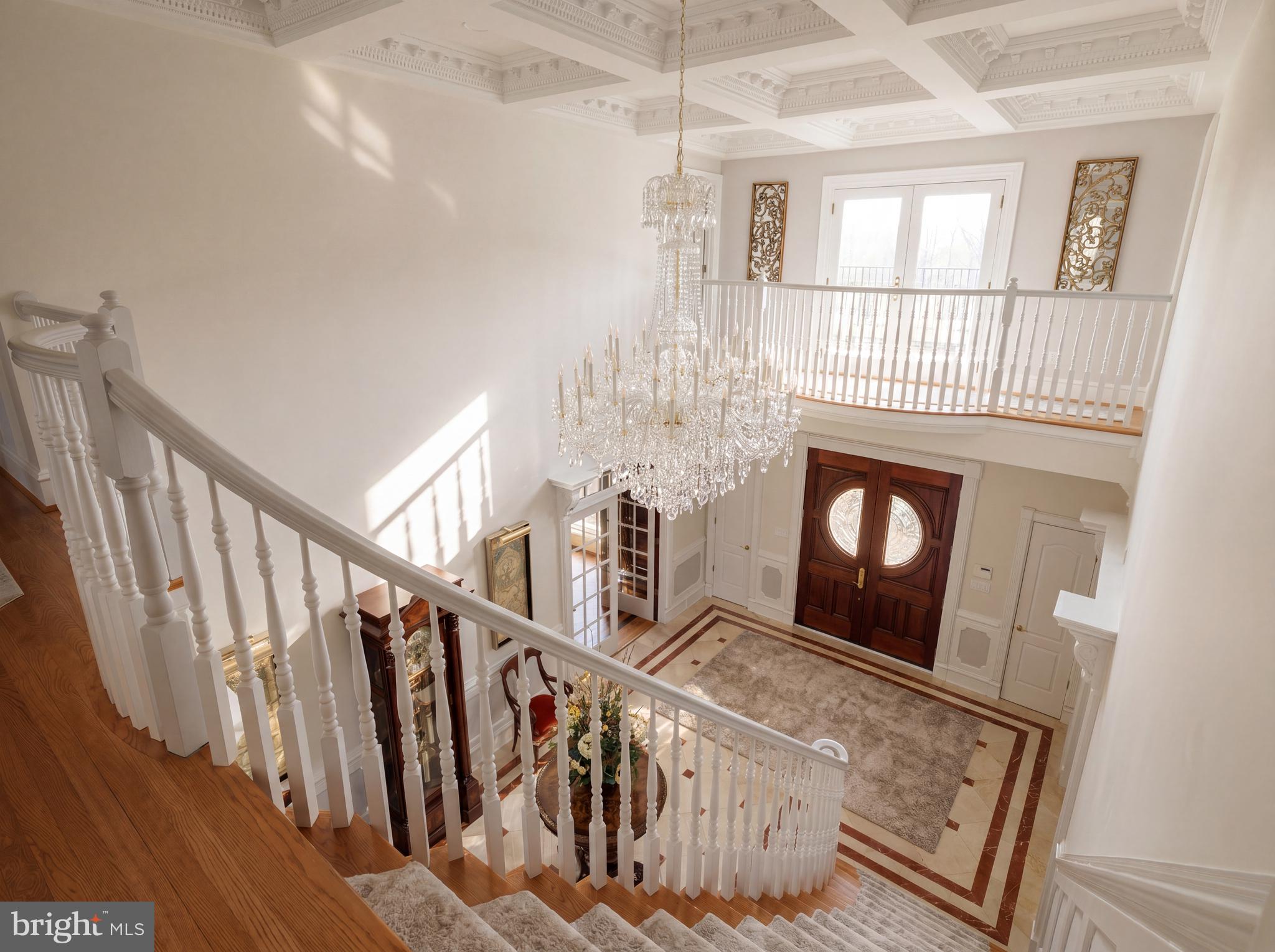 1521 Hunter Mill Road Vienna, VA 22182 - Photo 24 of 50 Two story foyer with custom chandelier