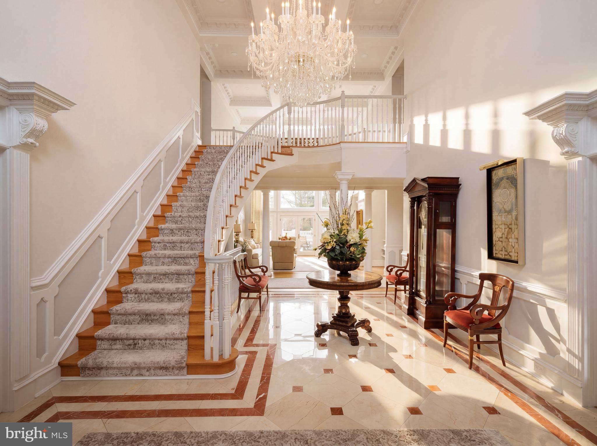 1521 Hunter Mill Road Vienna, VA 22182 - Photo 6 of 50 Two-story marble foyer