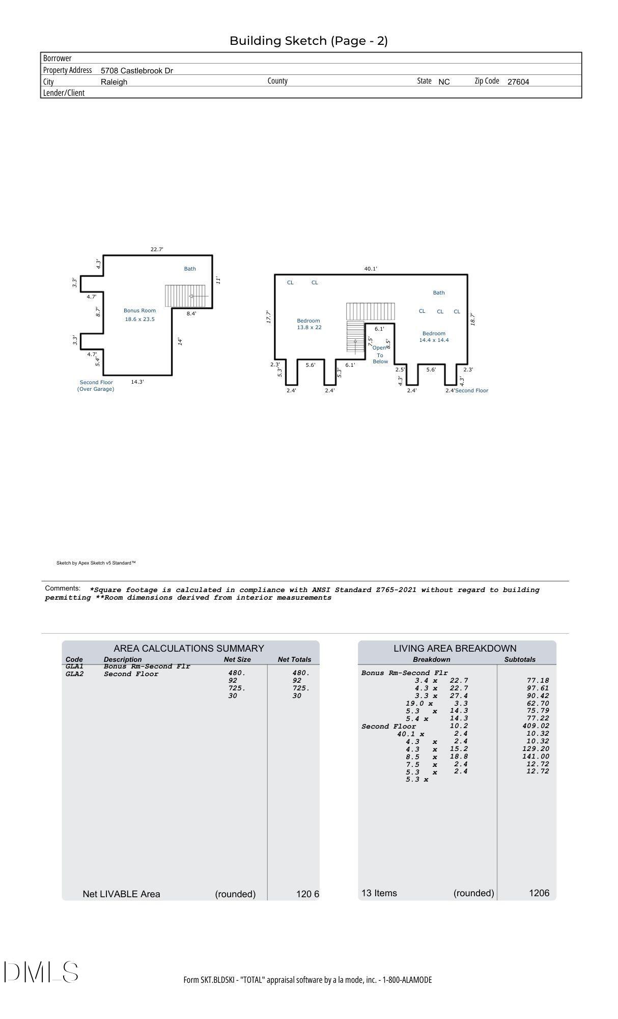5708 Castlebrook Drive Raleigh, NC 27604 - Photo 50 of 50 Floor Plans Castlebrook.pdf (1)