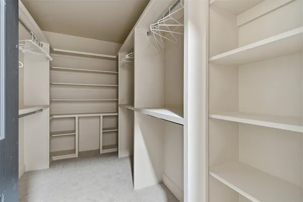 a view of walk in closet