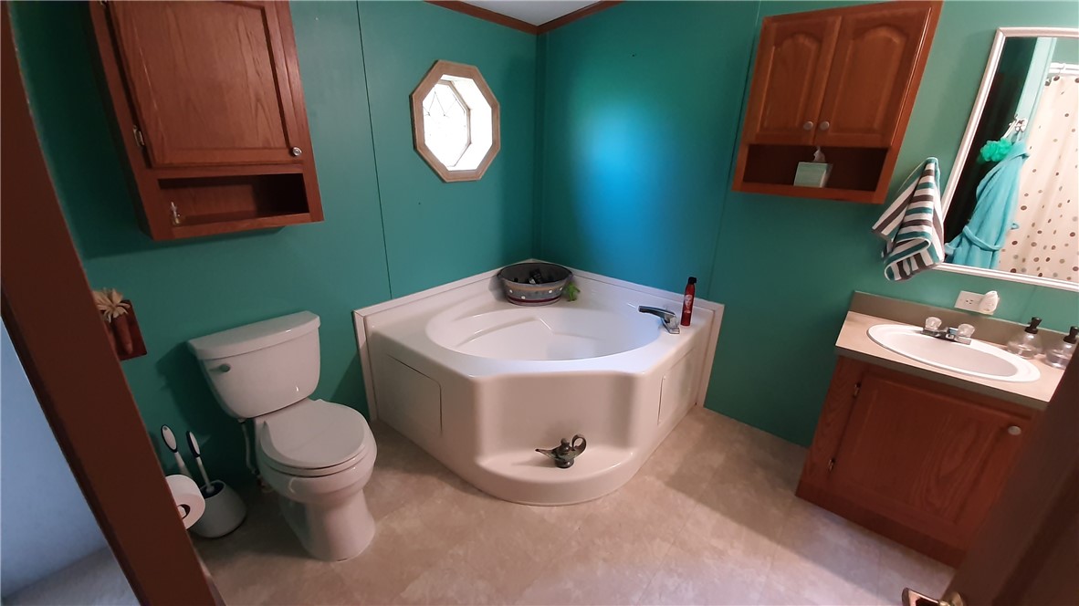 17310 East 670 N Road Georgetown, IL 61846 - Photo 14 of 23 a bathroom with a sink mirror and toilet