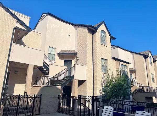 a view of a building with a iron stairs