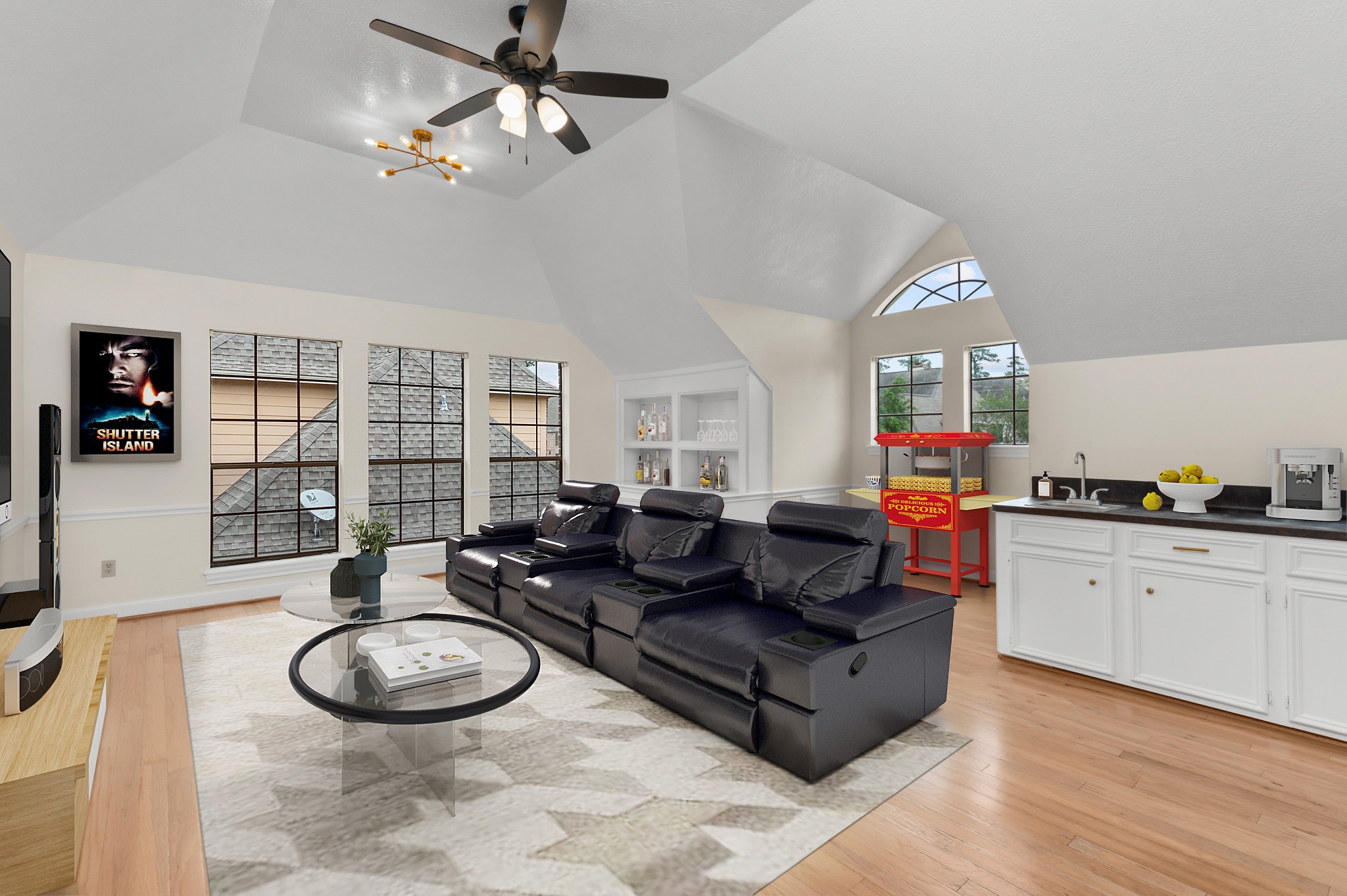 17402 Wilton Park Court Spring, TX 77379 - Photo 44 of 50 a living room with furniture and a wooden floor