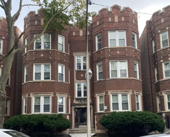 a front view of a building