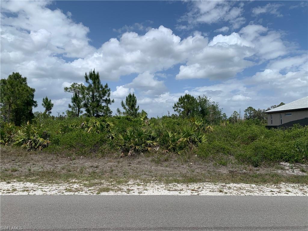 1537 Meadow Road Lehigh Acres, FL 33976 - Photo 4 of 4 a view of a yard with plants and a bench