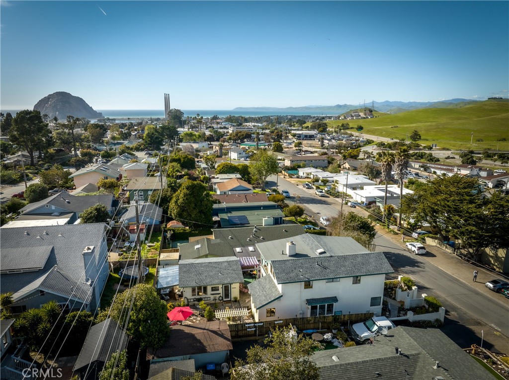 978 Balboa Street Morro Bay, CA 93442 - Photo 32 of 34 an aerial view of a city with lots of residential buildings ocean and mountain view in back