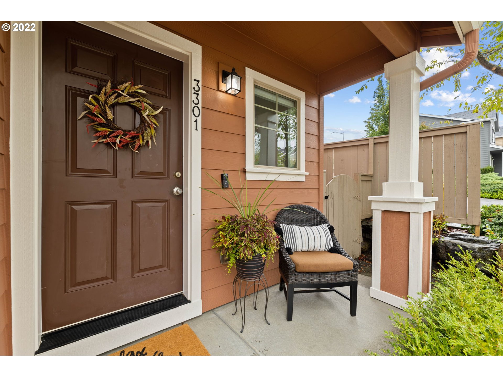 3301 Northwest 47th Drive Camas, WA 98607 - Photo 3 of 32 a bench sitting in front of a door