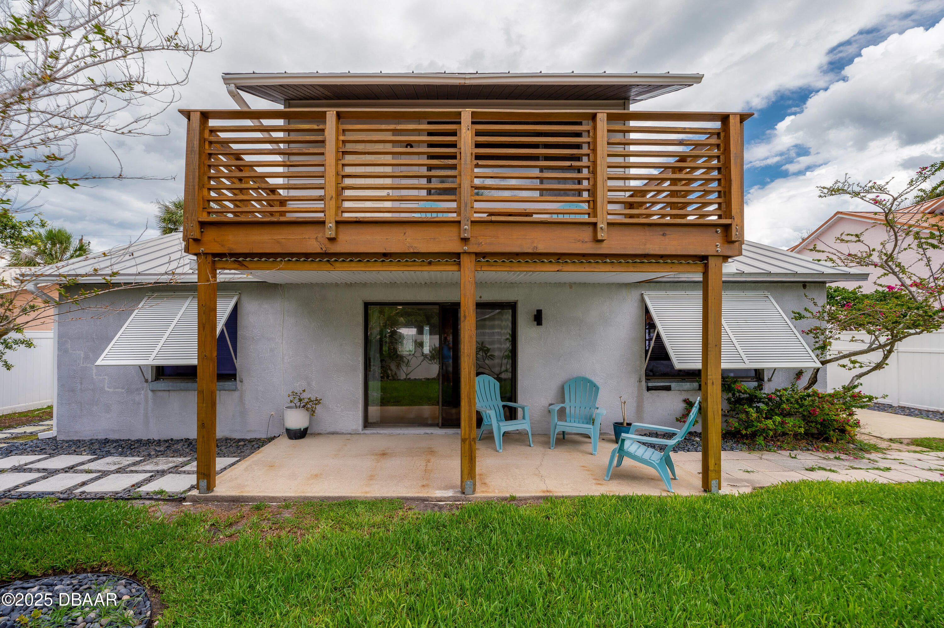 4712 Dixie Drive Ponce Inlet, FL 32127 - Photo 23 of 33 Covered Patio/Upstairs Deck