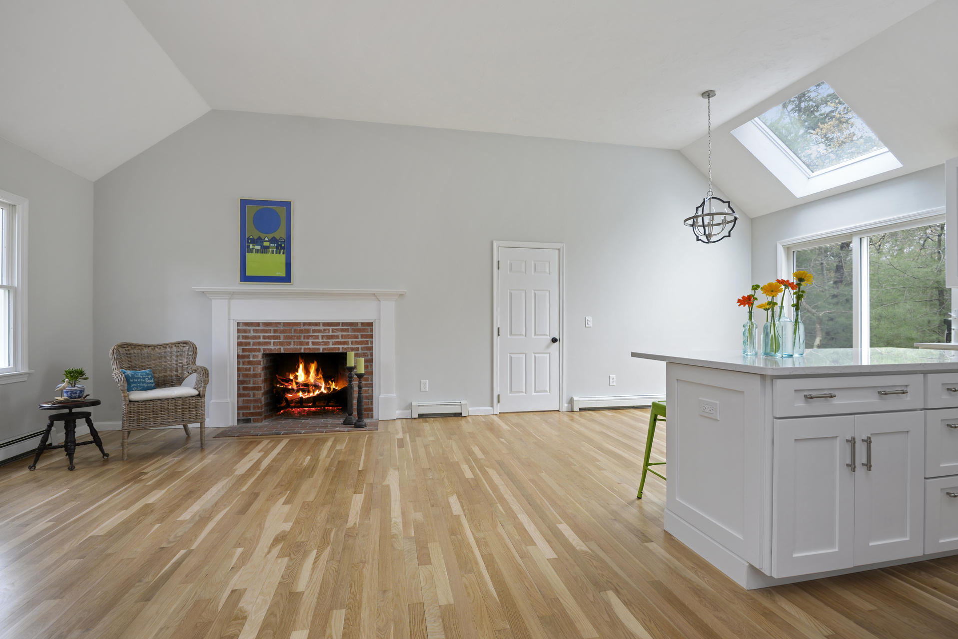 11 Quanset Road Orleans, MA 02653 - Photo 6 of 27 a living room with furniture and a fireplace