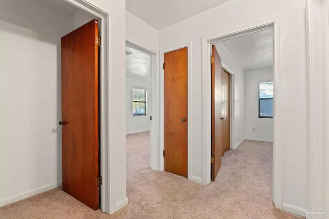 a view of a room with door