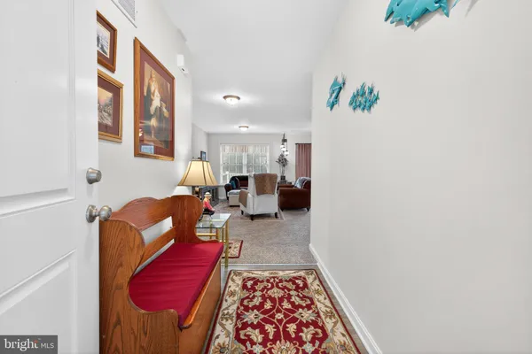 a room with furniture and a window