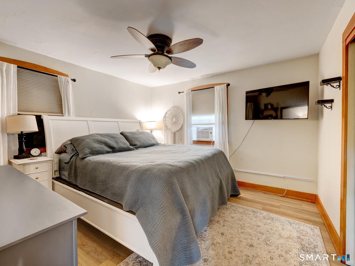 112 Slab Meadow Road Morris, CT 06763 - Photo 12 of 40 Primary bedroom with wood floors