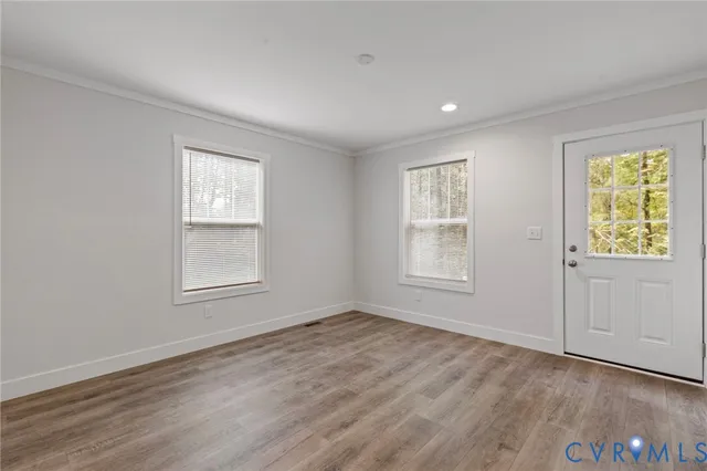 a view of wooden deck