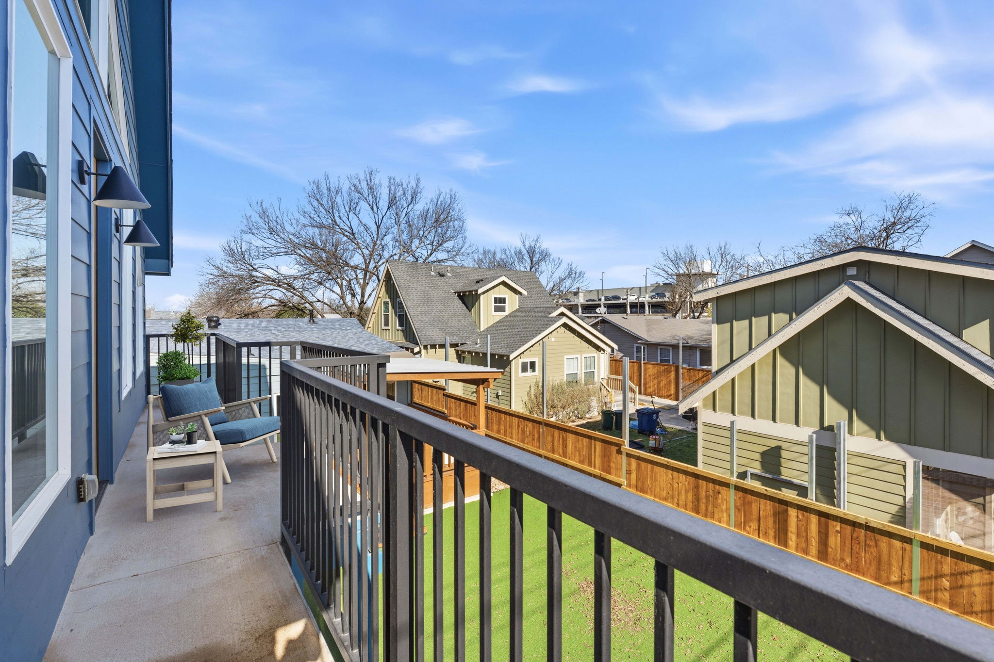 5509 Avenue F Austin, TX 78751 - Photo 35 of 40 The second floor terrace overlooks the backyard providing you with an elevated private outdoor retreat.