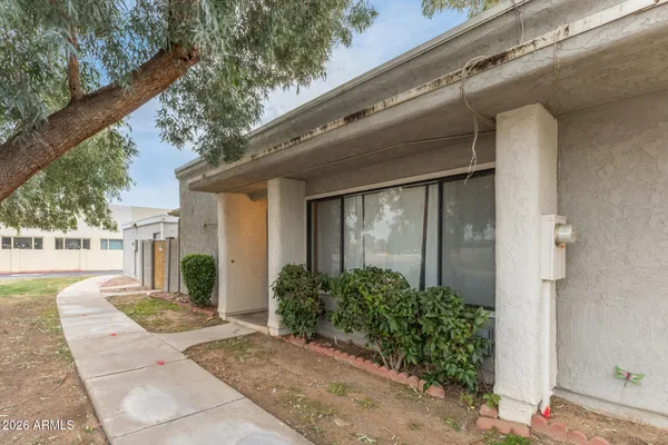 a living room with furniture ceiling fan and a rug