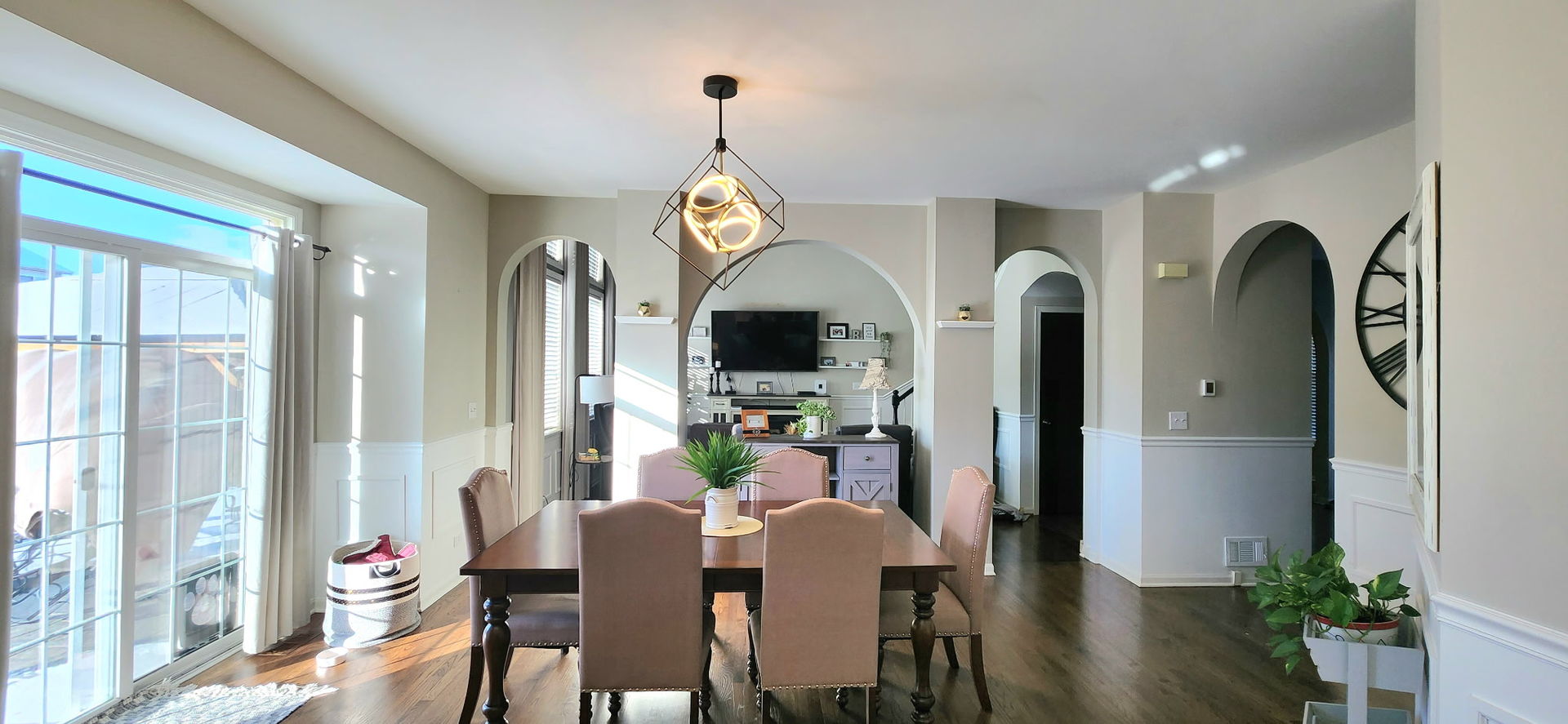 9461 Welsh Lane Huntley, IL 60142 - Photo 7 of 19 a view of a dining room with furniture window and wooden floor