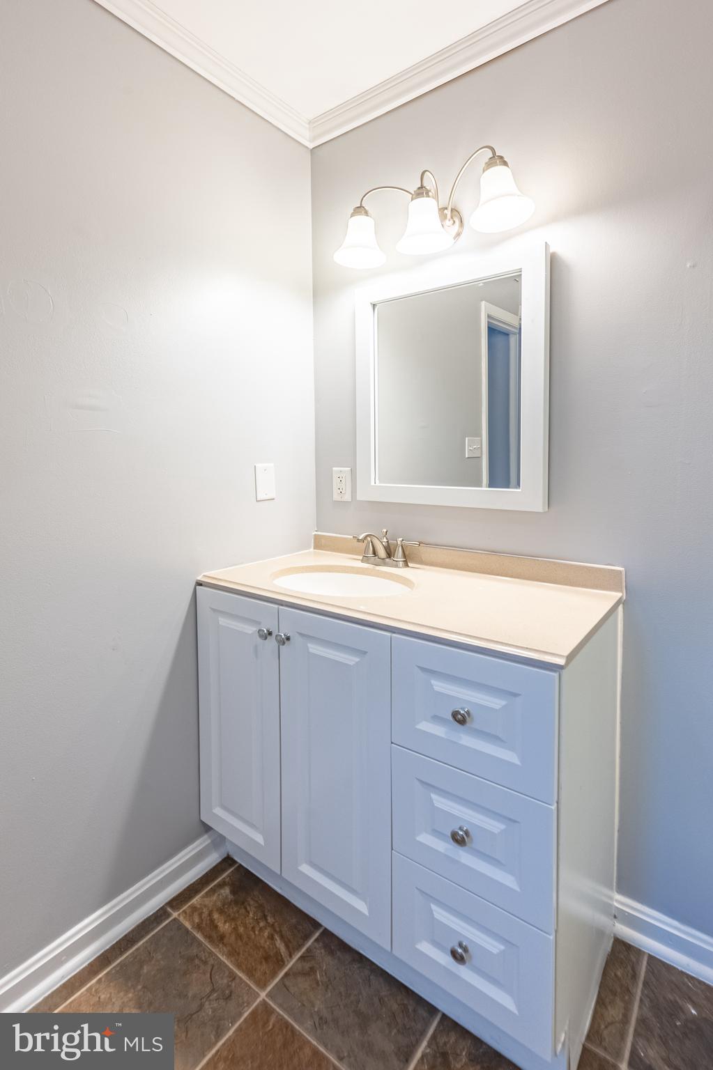 26792 Porter Mill Road Hebron, MD 21830 - Photo 39 of 91 a bathroom with a sink vanity and mirror