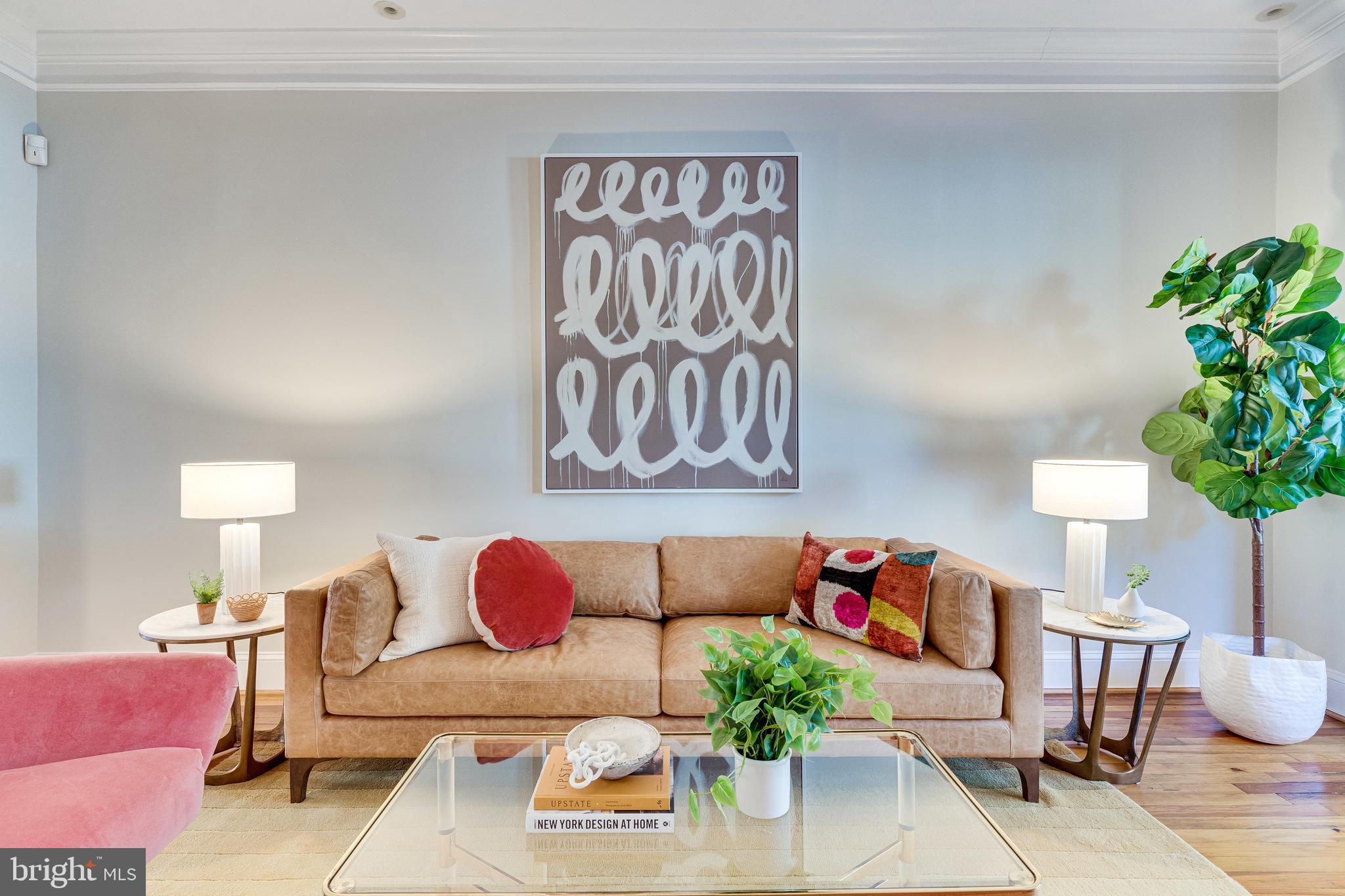 139 12th Street Northeast Washington, DC 20002 - Photo 7 of 50 a living room with furniture and a potted plant