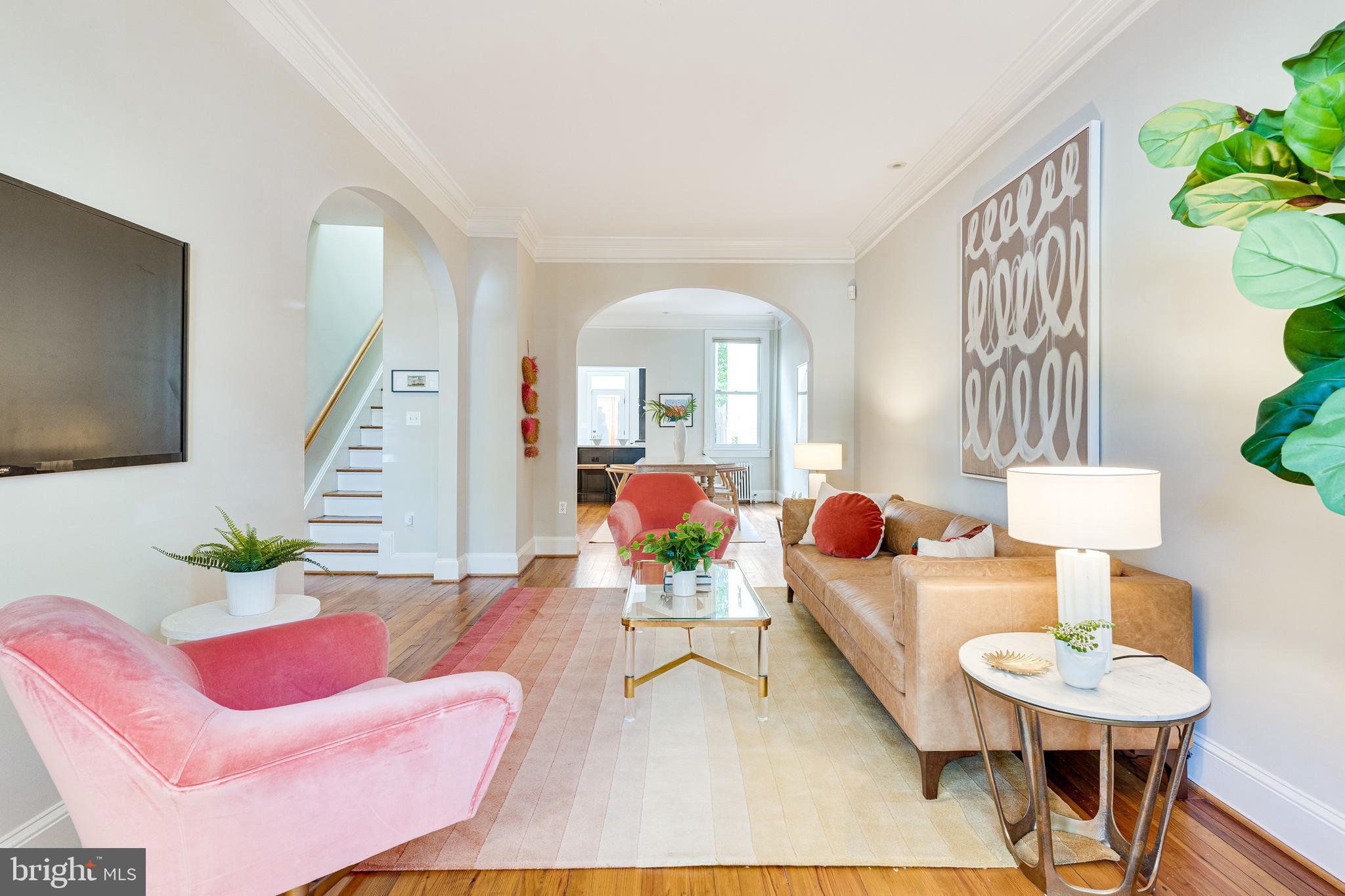 139 12th Street Northeast Washington, DC 20002 - Photo 8 of 50 a living room with furniture and wooden floor