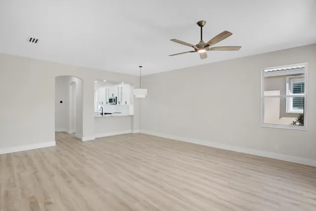 wooden floor in an empty room