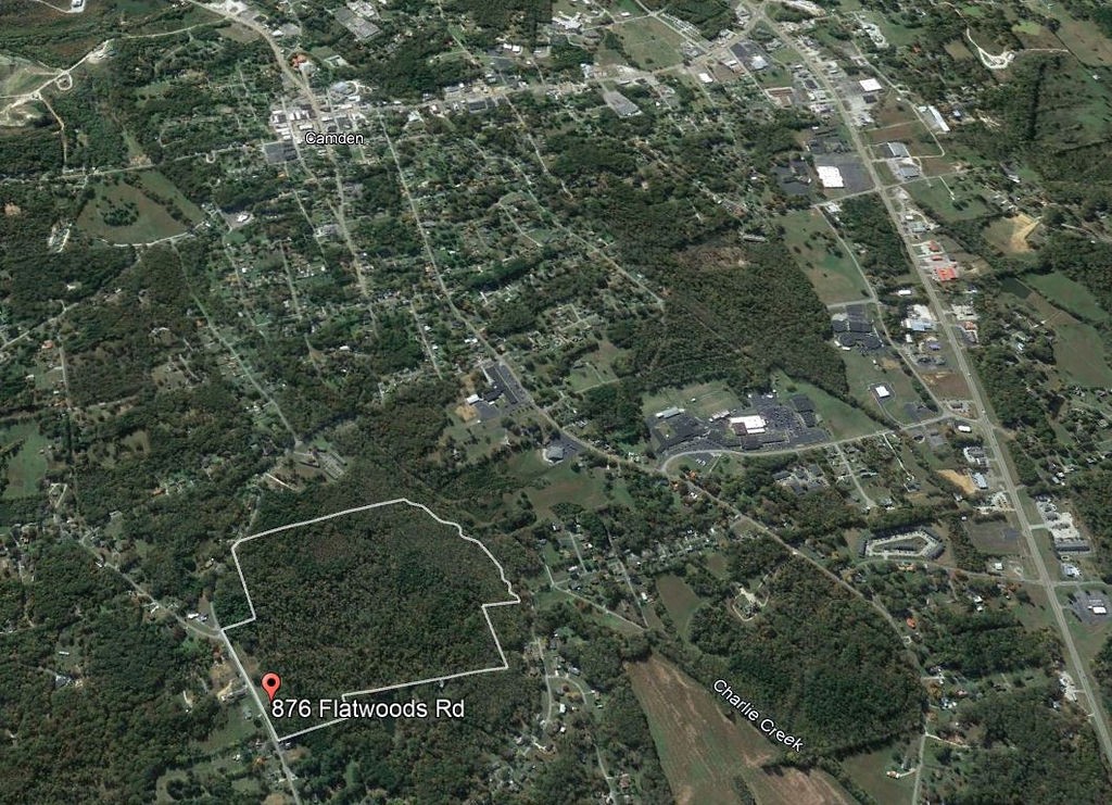 876 Flatwoods Road Camden, TN 38320 - Photo 8 of 47 an aerial view of residential houses with outdoor space and trees