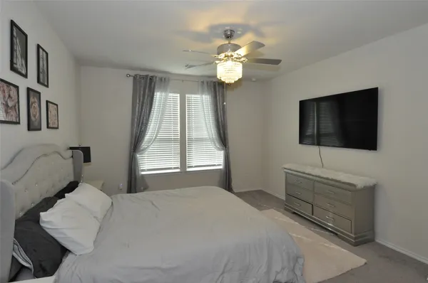 a workspace with furniture and a window