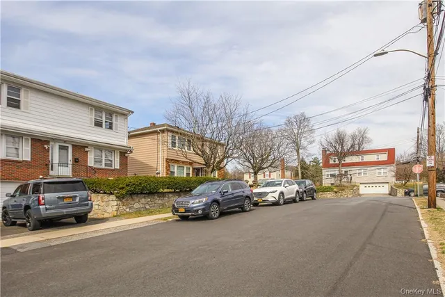 a car parked in front of a building