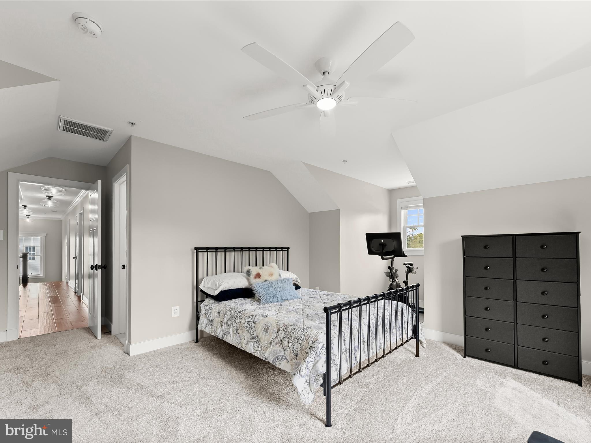 17263 Hardy Road Mount Airy, MD 21771 - Photo 57 of 98 a bedroom with a bed and a ceiling fan