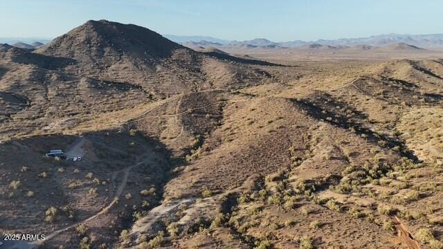 a view of mountain with with trees