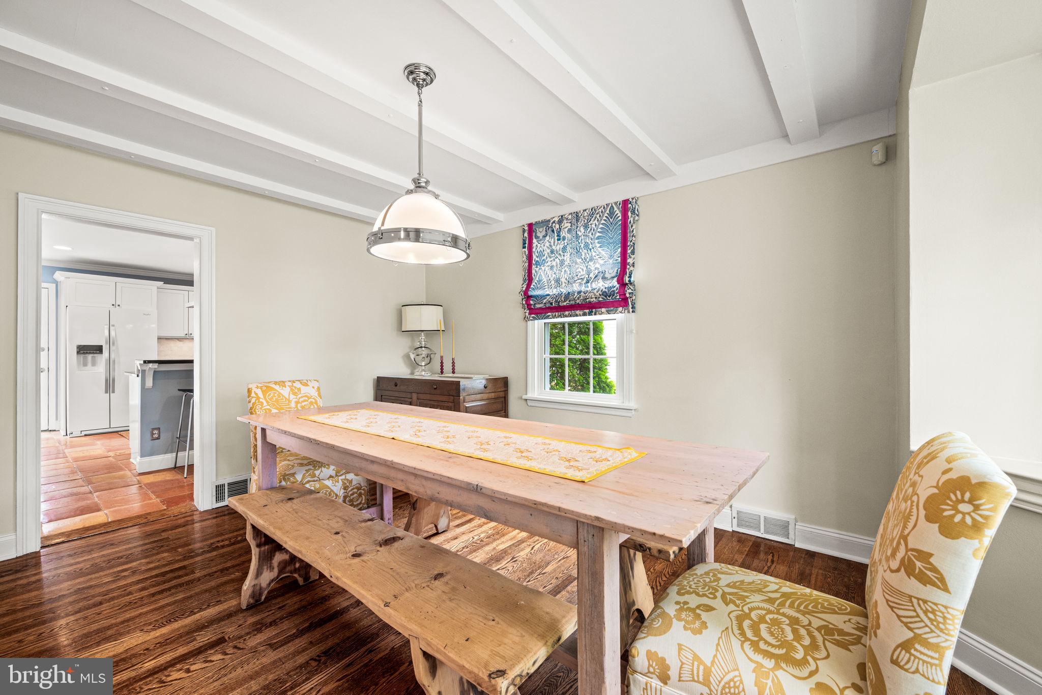 121 Upper Gulph Road Wayne, PA 19087 - Photo 9 of 42 Dining Room - beamed ceiling