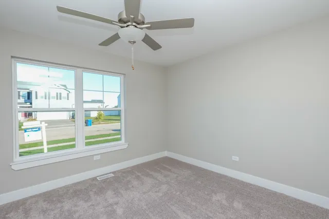 a view of a room with an empty space