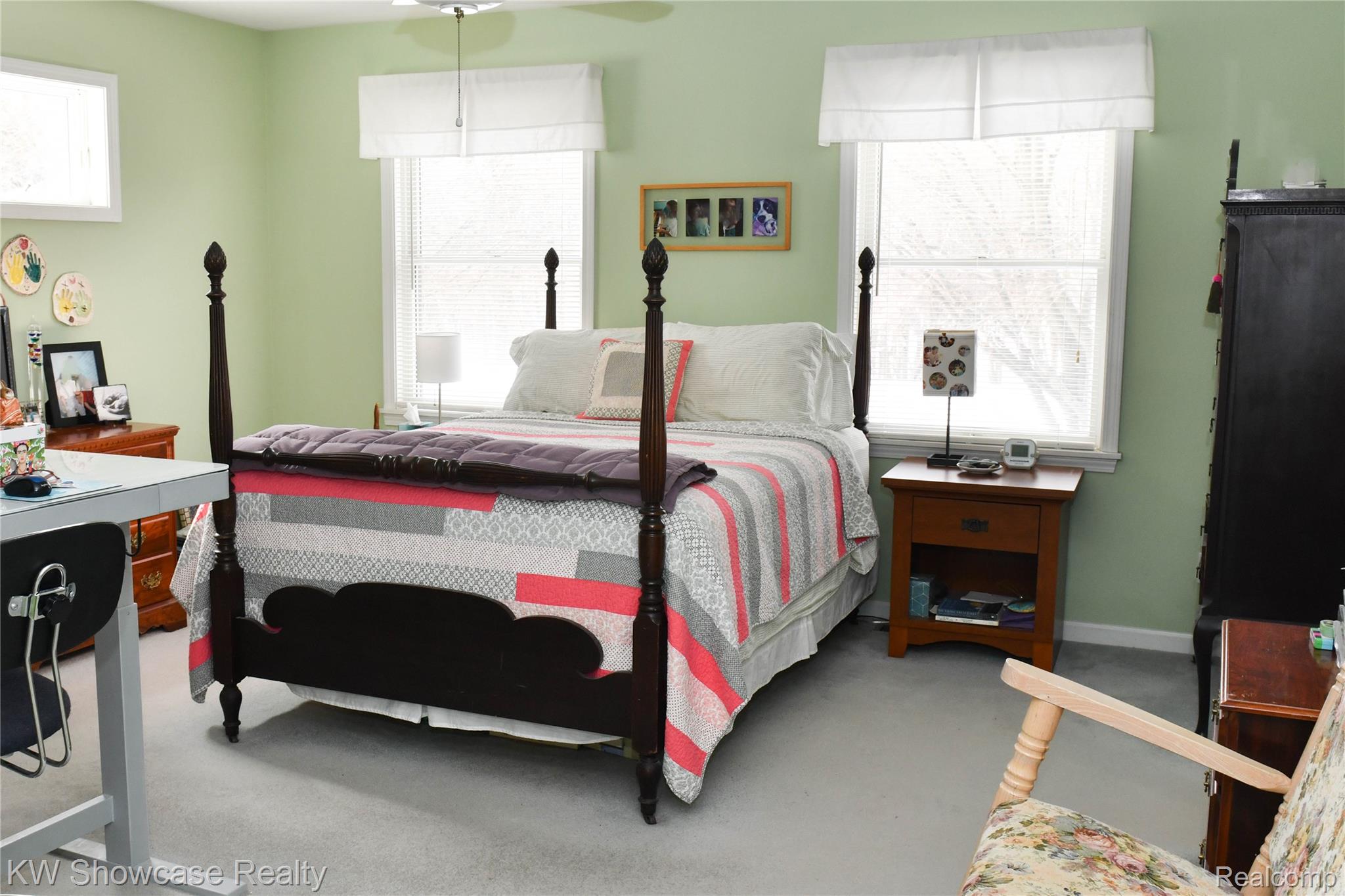 3559 Timber Ridge Drive Metamora, MI 48455 - Photo 19 of 35 Bedroom featuring light carpet and a ceiling fan