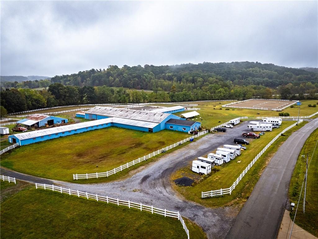 332 Overbrook Road Valencia, PA 16059 - Photo 13 of 50 a view of an outdoor space with swimming pool and mountains in the back
