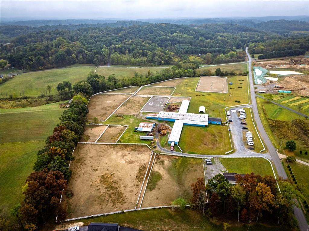 332 Overbrook Road Valencia, PA 16059 - Photo 16 of 50 an aerial view of a house with a garden and lake view