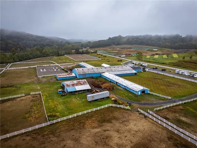 a view of a city with an ocean