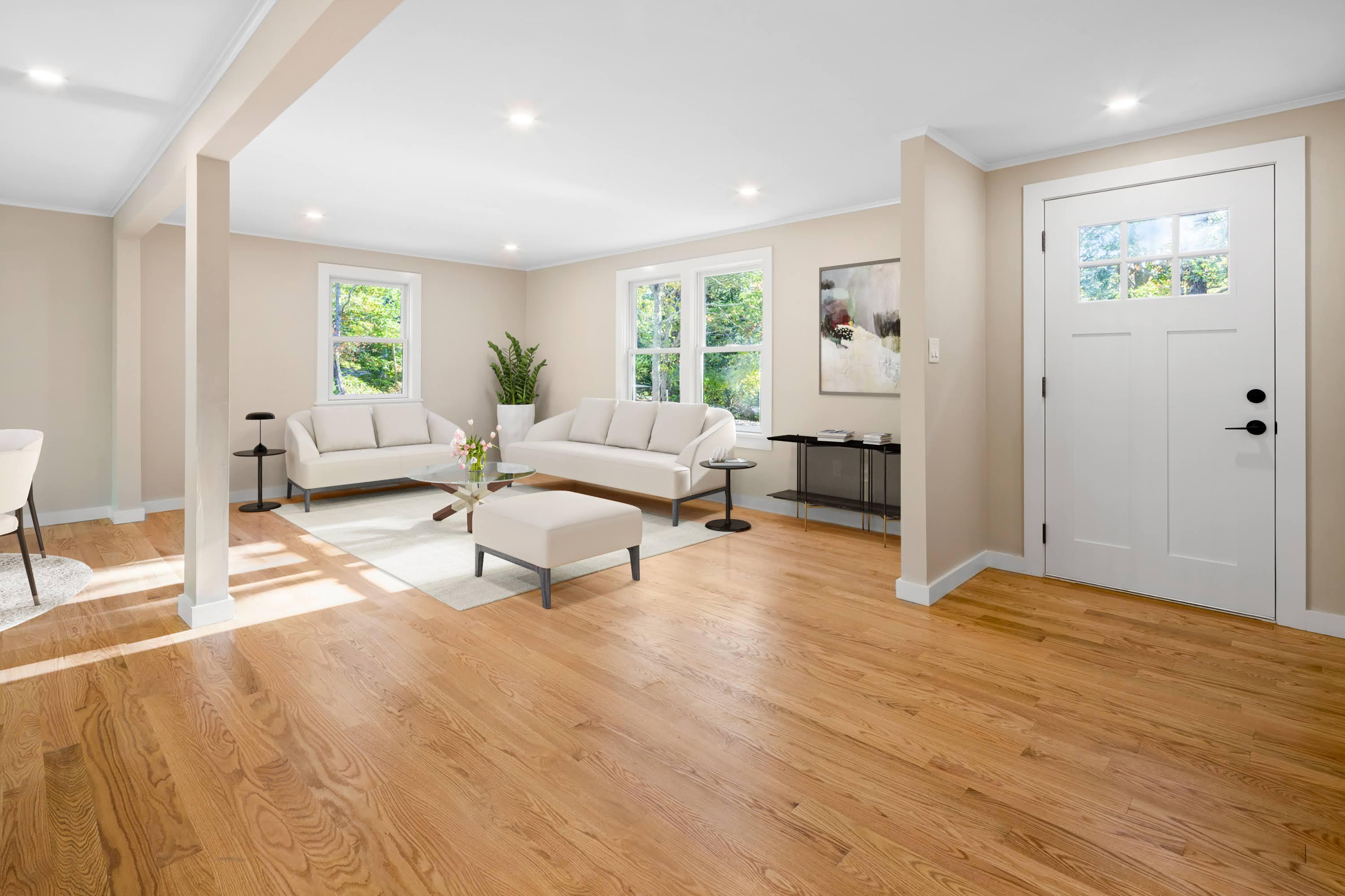 145 Stony Brook Road Brewster, MA 02631 - Photo 13 of 42 a living room with furniture and a large window