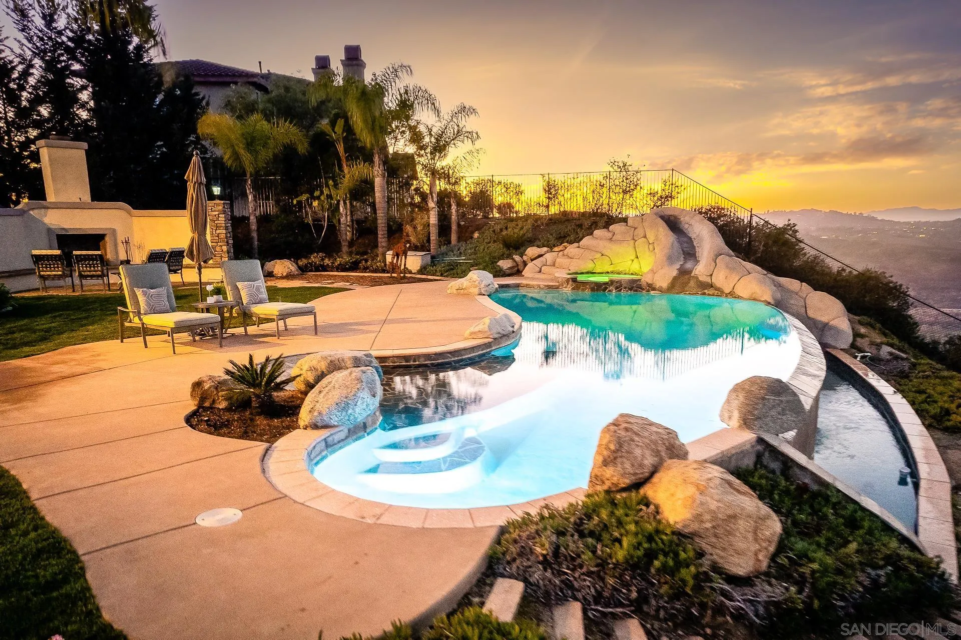 1219 Vista De Lomas Bonsall, CA 92003 - Photo 46 of 47 a view of a swimming pool with a patio