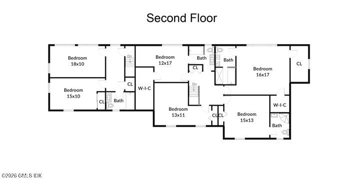 83 Burning Tree Road Greenwich, CT 06830 - Photo 28 of 28 Floor Plan 2nd Floor