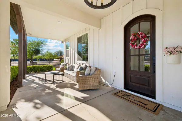 a outdoor living with furniture