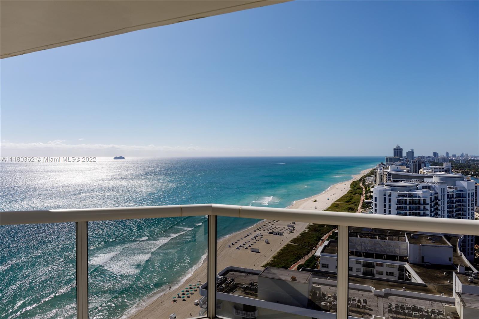 6301 Collins Avenue, Unit PH4 Miami Beach, FL 33141 - Photo 5 of 18 a view of a balcony with an ocean