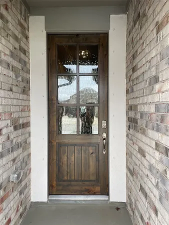 a view of front door of house